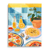 Tuscan Table Spread Canvas Wall Prints